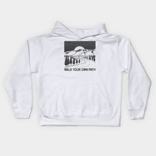 walk your own path Kids Hoodie